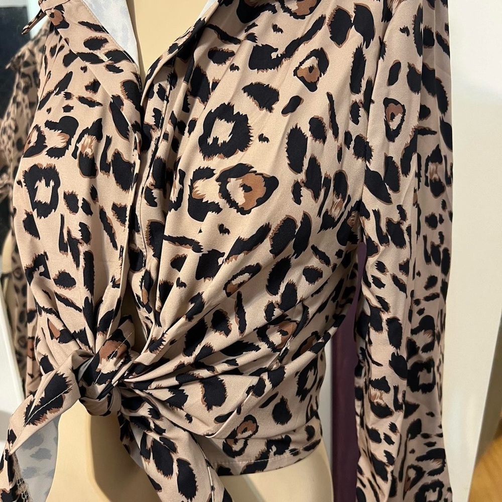 Leopard Print Blouse